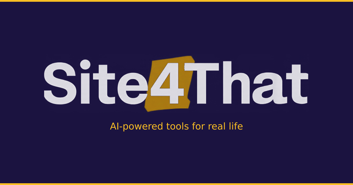 Site 4 That — AI-powered tools for ADHD, relationships, productivity, and more